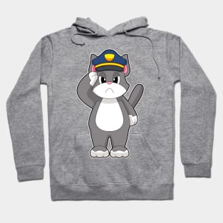 Cat Cop Police Hoodie